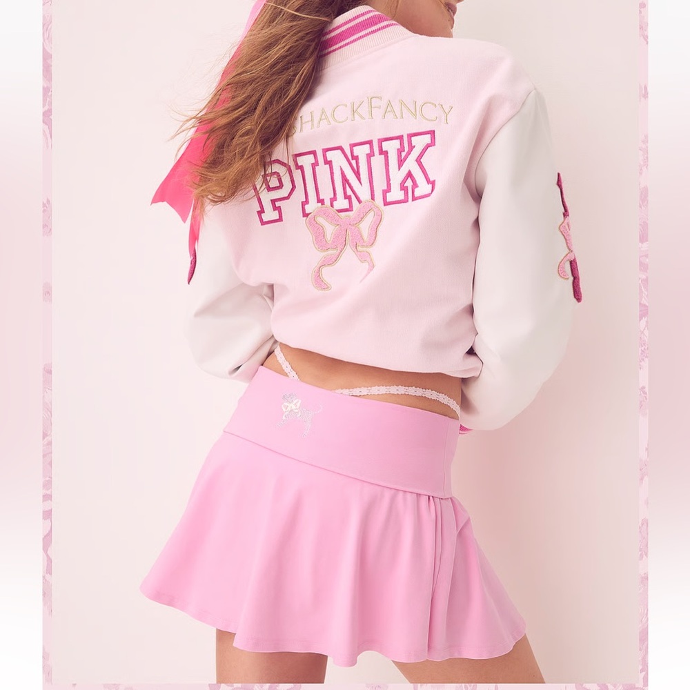 LOVESHACKFANCY PINK SKIRT